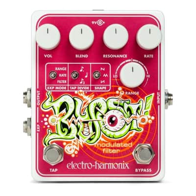 Electro-Harmonix Blurst Modulated Filter Guitar Effect Pedal - Pink/White image 1