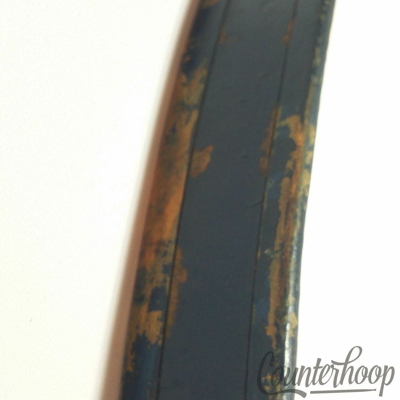 Ludwig & Ludwig 26" Bass Drum Hoop/Rim Vintage 20s 1Ply Maple Gold Sparkle/Blue — main photograph