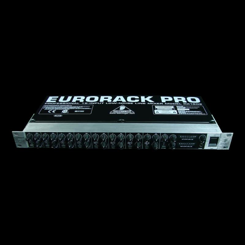 Behringer Eurorack Pro RX1602 16-Input Line Mixer | Reverb
