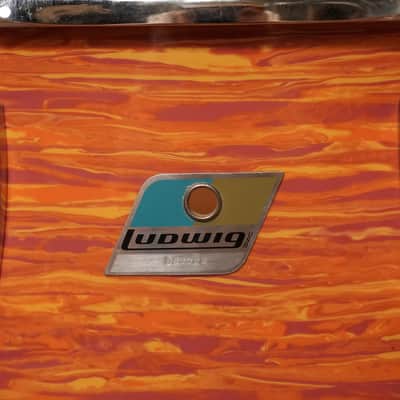 Ludwig 13/16/22/5x14" Super Classic Drum Set - 1970s Mod Orange image 10