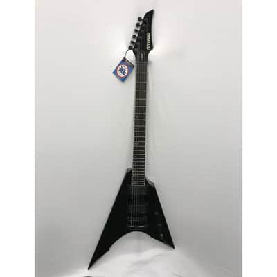 Fernandes V-Hawk Deluxe Electric Guitar EMG 81/85 - Black image 2