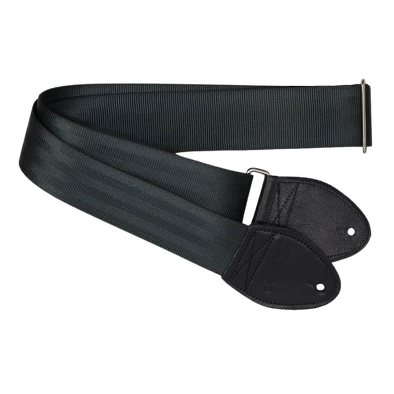 Souldier Straps Black Plain Seatbelt Guitar Strap image 1