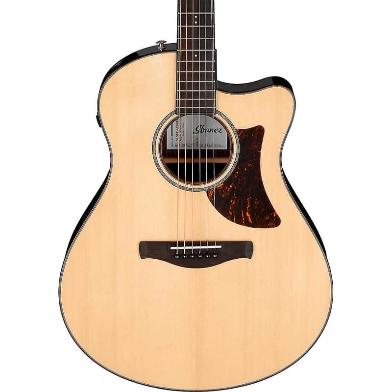 Ibanez AAM380CE Advanced Auditorium Acoustic-Electric Guitar Regular Natural image 1