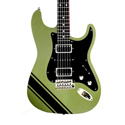 Tuttle Tuned S Star Lime Racing Stripe Guitar #719 image 1