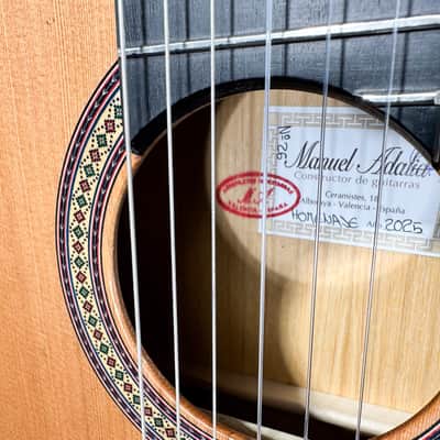 Manuel Adalid Homenaje - Cedar Double top/Solid Ziricoté back/sides - Handmade in Spain - 2025 image 23