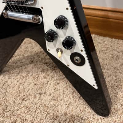 2012 Signed & Aged Gibson Custom Shop Kirk Hammett Signature Flying V - Aged Ebony image 11