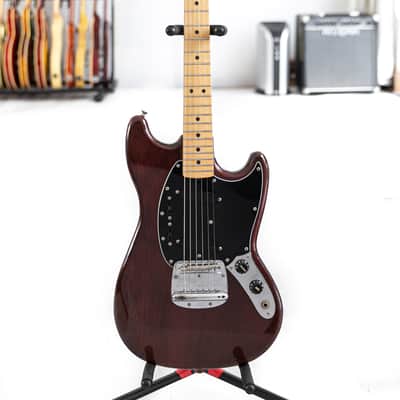 1978 Fender Mustang Guitar in Walnut (Mocha) image 1