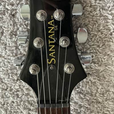 PRS SE Santana Signature 2001 MIK HH Black Carlos Paul Reed Smith Guitar image 5