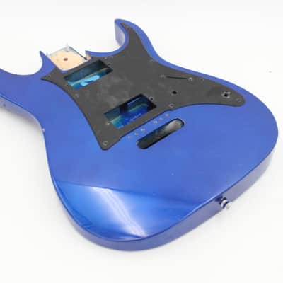 Ibanez RG Blue Electric Guitar Body w/ Pickguard, Neck Plate & Screws image 1