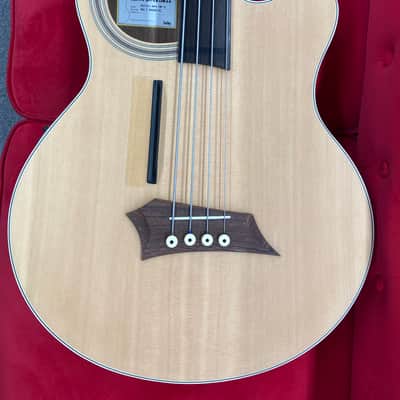 Warwick Alien Rockbass Fretless Acoustic Bass - Natural image 3
