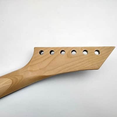 22 fret fast Shred guitar reverse Head Upper Dot Inlay Canadian Maple rose board guitar neck diy image 5