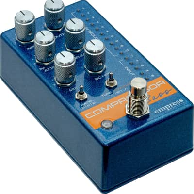 Empress Bass Compressor Bass Effects Pedal, Blue Sparkle image 2