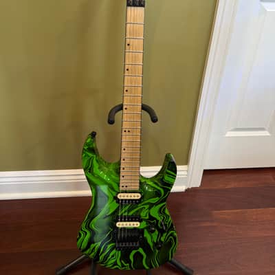 Jackson Pro DK2M 2014 - Slime Green Swirl image 2