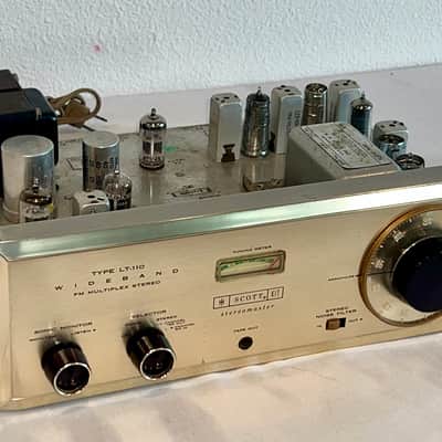 1960's HH Scott LT-110 Vacuum Tube Stereo Multiplex Tuner Silver Faceplate image 4