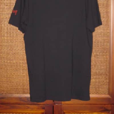new A+ (with hang tag) genuine Gibson Firebird T-Shirt M (Medium), Black with Red Graphic, 60% Cotton / 40% Polyester - short sleeve GIBS-GA-FBBMM (GA-FBBMM) UPC # 711106533896 image 6