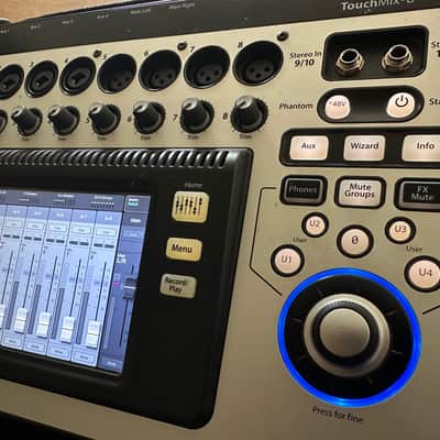 QSC TouchMix-8 Touch Screen Compact Digital Mixer incl case and 19" rack mount image 3