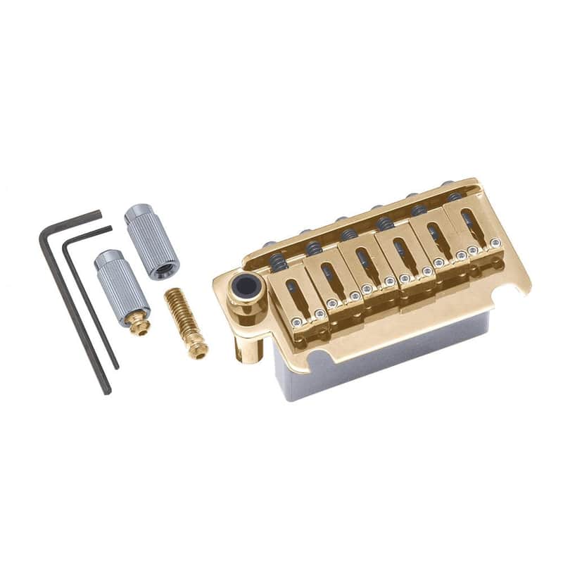 Contemporary Two Pivot Mount Block Saddles 510TS Tremolo System-Gold image 1