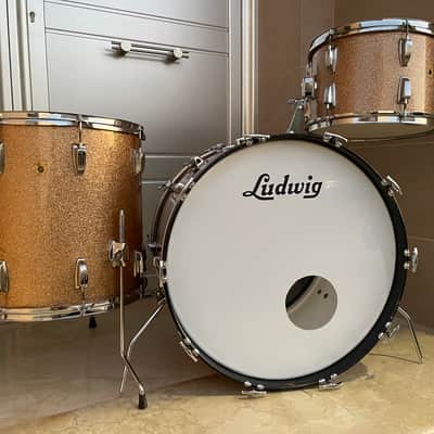 Ludwig Super Classic 1966 - Champagne Sparkle | Vintage USA | 3-ply Mahogany | Impecable image 1
