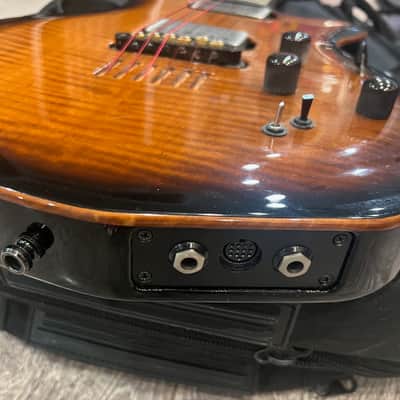 Godin LGX-SA 2012 - Cognac Burst AA Flame Top image 6