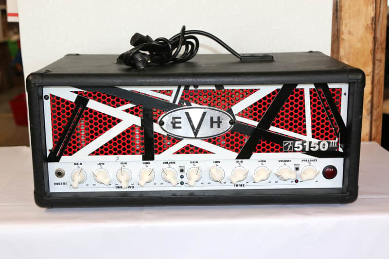 EVH 5150 III 6L6 3-Channel 50 Watt Ltd Ed Color Black/Red/White Amp Head image 1