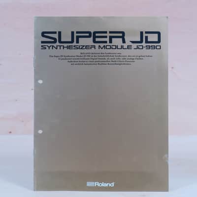 Roland Super JD-990 Synthesizer Module original brochure in German