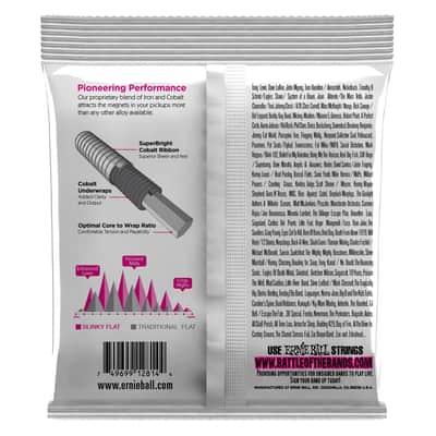Ernie Ball 2814 Super Slinky Flatwound Electric Bass Strings, 45-100 image 2