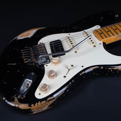 Fender Jason Smith Masterbuilt 1956 Stratocaster Ultimate Retro Floyd 2012 - Black image 11