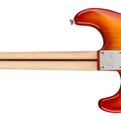 Squier Affinity Series Stratocaster FMT HSS - Maple Fingerboard - White Pickguard - Sienna Sunburst image 3