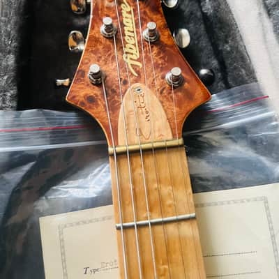 Fibenare Erotic Dalmat  Burl Maple Natural with Wood Pickup Covers Rare! image 18