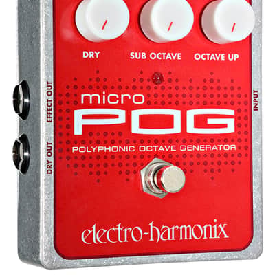 Electro-Harmonix Micro POG Polyphonic Octave Generator Red / Gray image 1