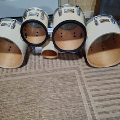 Pearl Marching Tenors (Quints) 6,8,10,12, and 13" - White Wrap image 2