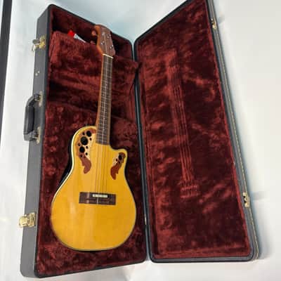 Ovation Tenor Electric / Acoustic Cutaway Ukulele UAE-148 Natural Spruce W/ Premium Hard Case image 10