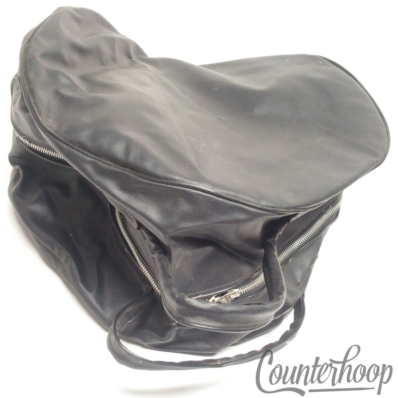 Pearl Leather 8x12" Tom Drum Case/Bag Made In Japan Vintage 60s Soft Shell — main photograph