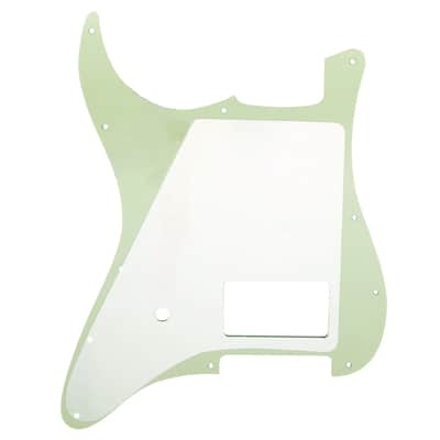 11-Hole Single Covered Humbucker Pickguard for USA/Mexico Fender® Tom DeLonge Strat Style - 3 Ply Mint image 2