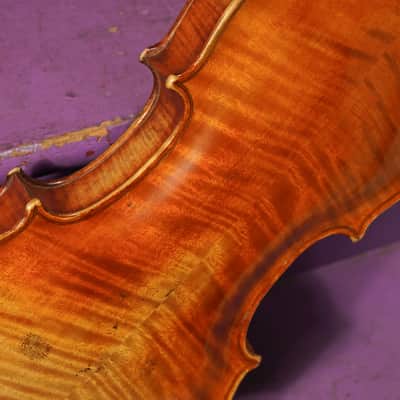 1900s Stainer-Labeled Nice Quality 4/4 German Violin (VIDEO! Fresh Work, Ready) image 15