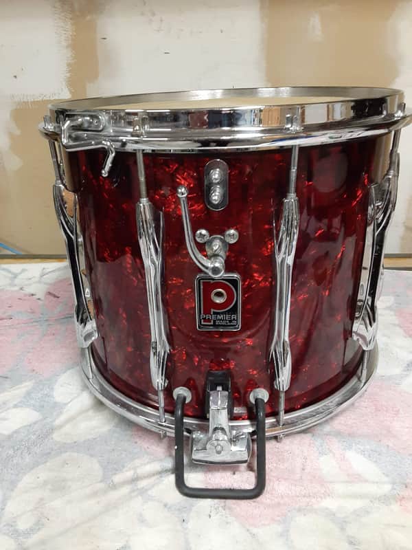 Premier Marching Snare 14x12" 1980s - Red image 1