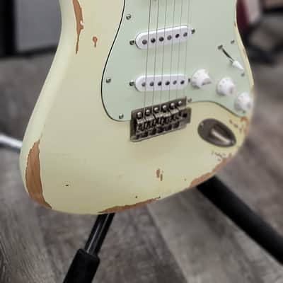 AIO S3 Electric Guitar - Relic Olympic White (Ebony Fingerboard) GS-001 image 4