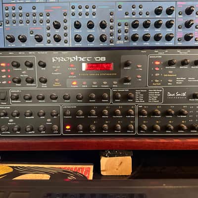 Dave Smith Instruments Prophet 08 PE Desktop 8-Voice Desktop Synthesizer 2012 - 2016 - Black with Wood Sides image 1