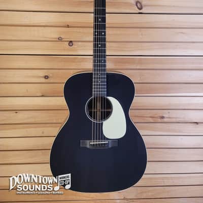 Martin J-16E 14-Fret Jumbo Acoustic / Electric Guitar with Martin Soft Shell Case - Black Smoke image 2