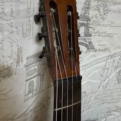 Harwood Parlor Guitar Circa 1895 - 1915 Ser #4512 Solid Brazilian Rosewood Back & Sides Premium Taylor Hard Shell Case image 2