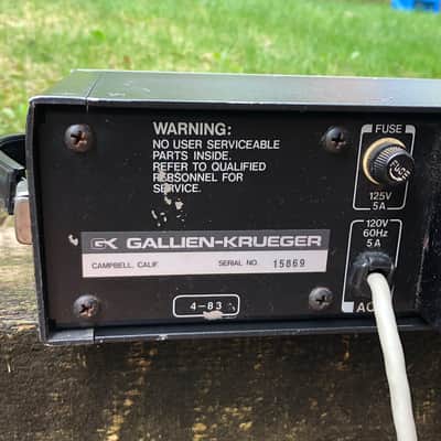 1983 Gallien-Krueger 400RB bass amp head - early! image 5