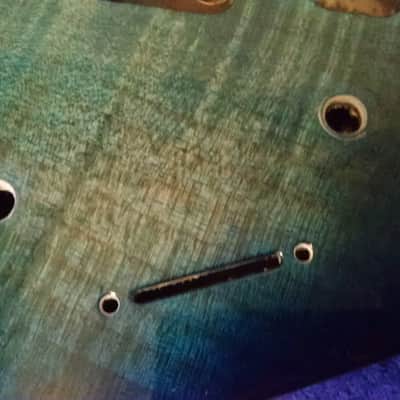 MIJ Jackson Dinky Blue Burst Flamed Maple Body image 7