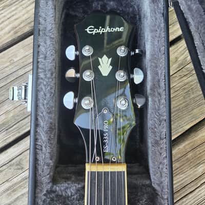 2017 Epiphone ES-335 Pro - Rare Natural Finish *UPGRADED* w/ Epiphone Hardshell Case image 5