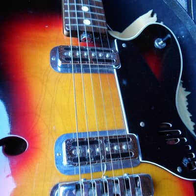 Vintage 1960s Galanti Hollow Body Electric Guitar Rare image 5