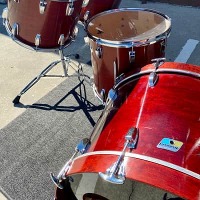 Ludwig Classic Maple 6ply Series 90's USA Mahogany Natural Finish. image 15