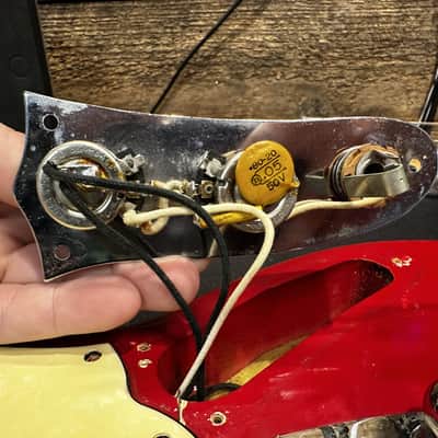 1965 Fender Mustang Rosewood Fretboard w/ Original Case - Dakota Red image 14