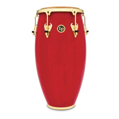 Latin Percussion Matador 12-1/2" Wood Tumbadora - Red/Gold Tone (M754S-RW) image 1