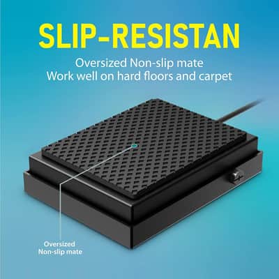Sustain Pedal for Keyboards Digital Pianos Synthesizers,Tone Modules,Drum Machines All Metal Heavy Design,Non-Slip,with Polarity Switch image 2