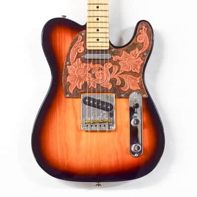 Fender American Professional Telecaster - Custom Leather Pickguard - 2-Color Sunburst image 1