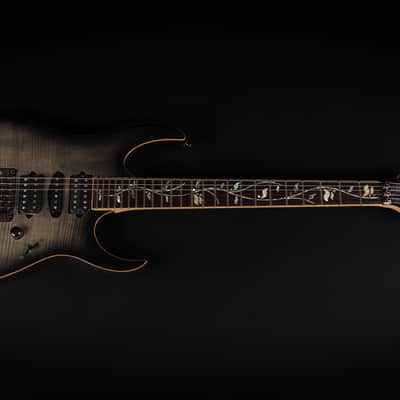 2020 Ibanez J. Custom RG8570Z-BRE with Ebony Fretboard - Black Rutile | Japan Custom Shop "AAA" Flame Top Tree of Life DiMarzio HSH Pickups Push/Pull Coil Split RG-8870 Upgrade | CoA OHSC image 3